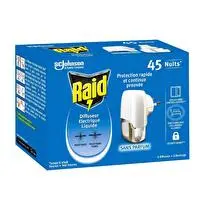 Raid, Diffuseur électrique liquide  45 nuits