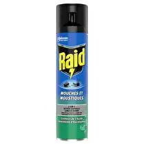 Raid, Aérosol  Mouches & moustiques eucalyptus 2 en 1