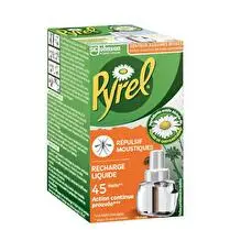 Pyrel, Recharge liquide répulsif moustiques Agrumes boisés 45 nuits