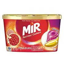 Mir, Lessive capsules couleurs soin raviveur