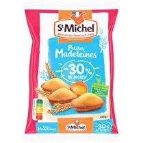 ST MICHEL Petites madeleines coquille moins 30% de sucres