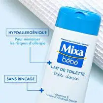 Mixa bébé, Lait de toilette