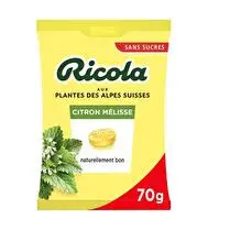 Ricola, Sachet bonbons citron melisse sans sucre
