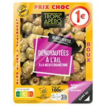 Tropic apéro, Olives vertes dénoyautées à l'ail