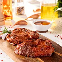 Votre boucher propose, Produit élaboré : Pavé de boeuf mariné échalote