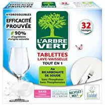 L'arbre vert, Tablettes lave-vaisselle tout en un hydrosoluble