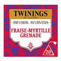 Twinings, Infusion ayurveda fraise myrtille grenade 20 sachets