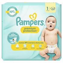 PAMPERS Couches paquet taille 1