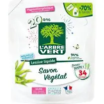L'arbre vert, Recharge lessive savon végétal ecolabel