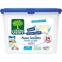 L'arbre vert, Lessive capsule peaux sensibles