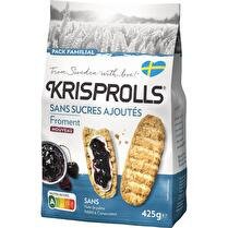 KRISPROLLS Krisprolls sans sucres ajoutés au  froment