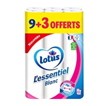 Lotus, Essuie tout L'essentiel - 9 rouleaux + 3 offerts