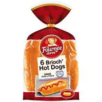 La fournée dorée, 6 Brioch' Hot Dogs