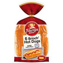 LA FOURNÉE DORÉE 6 Brioch' Hot Dogs
