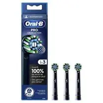 Braun, Brossettes cross action black - x 3