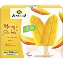 Alnatura, Bâtonnets sorbet mangue x4