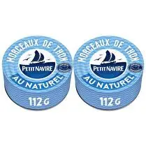 Petit navire, Morceaux de thon au naturel pĂŞche responsable 1/5