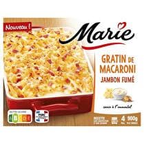 MARIE Gratin de macaroni Au jambon fumé - 900 g