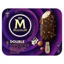Magnum, Bâtonnet double starchaser chocolat, caramel, popcorn