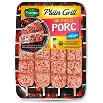 Socopa, Brochettes de porc nature x4