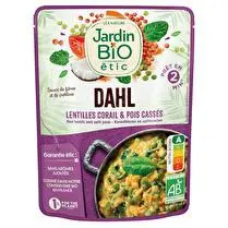 Jardin bio étic, Dahl pois cassés et lentilles corail BIO