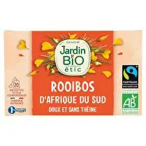 Jardin bio étic, Infusion rooibos nature d'Afrique du Sud bio 20 sachets