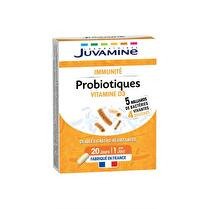 JUVAMINE Probiotiques vitamine dimmunité 20 gélules gastro-résistantes