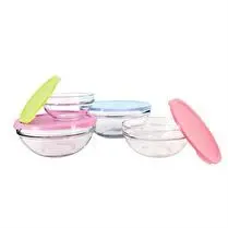 Votre rayon propose, Lot de 4 saladiers de conservation avec couvercle (0,59l/1,35l/1,7l/2,5l)