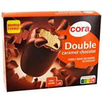 Cora, Bâtonnets bi couche chocolat  caramel