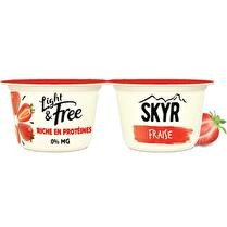 LIGHT & FREE Yaourt skyr fraise