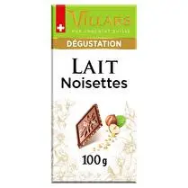 Villars, Tablette dégustation lait aux éclats de noisettes