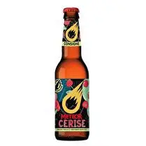 Météor, Bière aromatisée cerise verre consigné