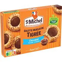 St Michel, Galette moelleuse tigrée coeur chocolat