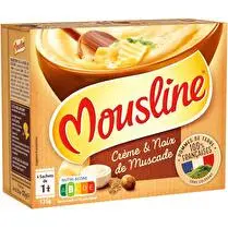 Mousline, Purée crème et noix de muscade
