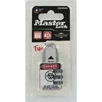 Master lock, Cadenas combinaison 30mm motif danger