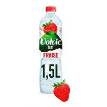 Volvic, Eau aromatisée fraise touche de citron vert