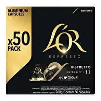 L'or, Capsules Espresso Ristretto n°11 x 50