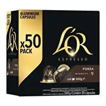 L'or, Capsules Espresso Forza n°9 x 50