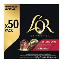L'or, Capsules Espresso Splendente n°7 x 50