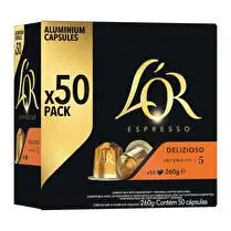L'or, Capsules Delizioso Intensité 5 x 50 260g L'Or Espresso