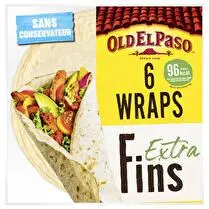 Old el paso, Wraps de blé nature extra fin