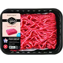 Le choix du goût, Viande bovine hachée charolaise pur boeuf 5%