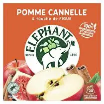 Éléphant, Infusion pomme cannelle touche de figue x 20 sachets