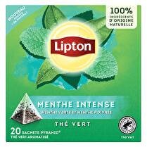 LIPTON Thé vert menthe intense x 20 sachets