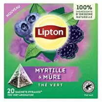 Lipton, Thé vert mure myrtille x 20 sachets