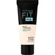 Gemey maybelline, Teint fit me matte et poreless fair 102