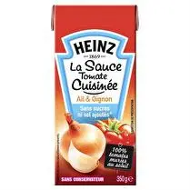 Heinz, Sauce tomate cuisinée sans sucre sans sel ajoutés brique
