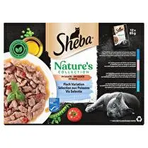 Sheba, Sachets fraîcheur nature's collection poisson x 12