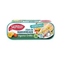 Saupiquet, Les essentiels filets de maquereaux légumes grillés 1/4