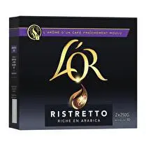 L'or, Café moulu intensité 11 2 x 250g L Or Ristretto